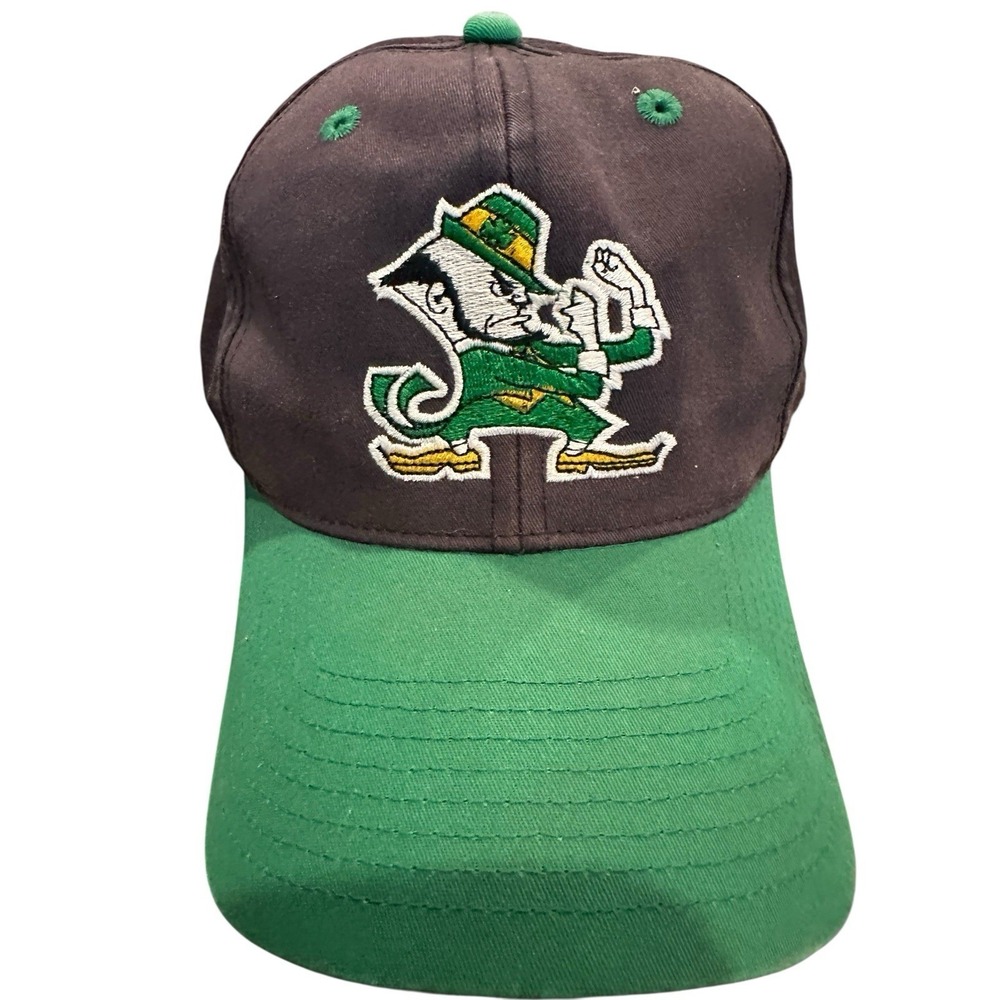 Vintage 90s Notre Dame Fighting Irish Twins Enterprise Snapback‎ Hat Spell Out